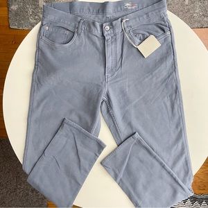 Faherty Stretch Terry 5-Pocket Pant Faded Ocean Blue Men’s 36x32 NWT